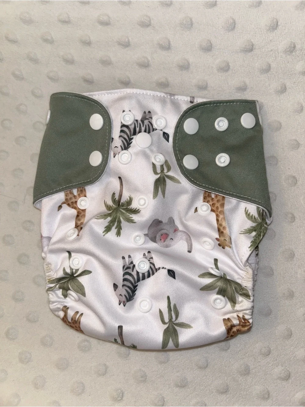 Snap Cloth Diaper Cover with Animal Print